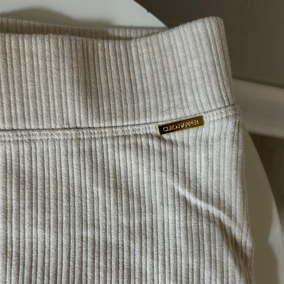 Cleo Harper x Delaney Childs Ribbed Shorts - Cream - Picture 3 of 5